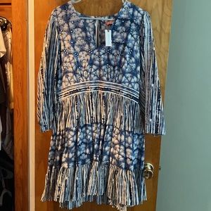 NWT Anthropology smocked babydoll dress